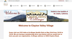 Desktop Screenshot of claytonvalleyvillage.org