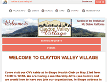 Tablet Screenshot of claytonvalleyvillage.org